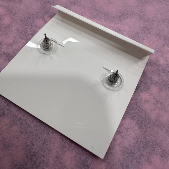 New Tory Burch Crystal gold Stud Earrings - Picture 2 of 2